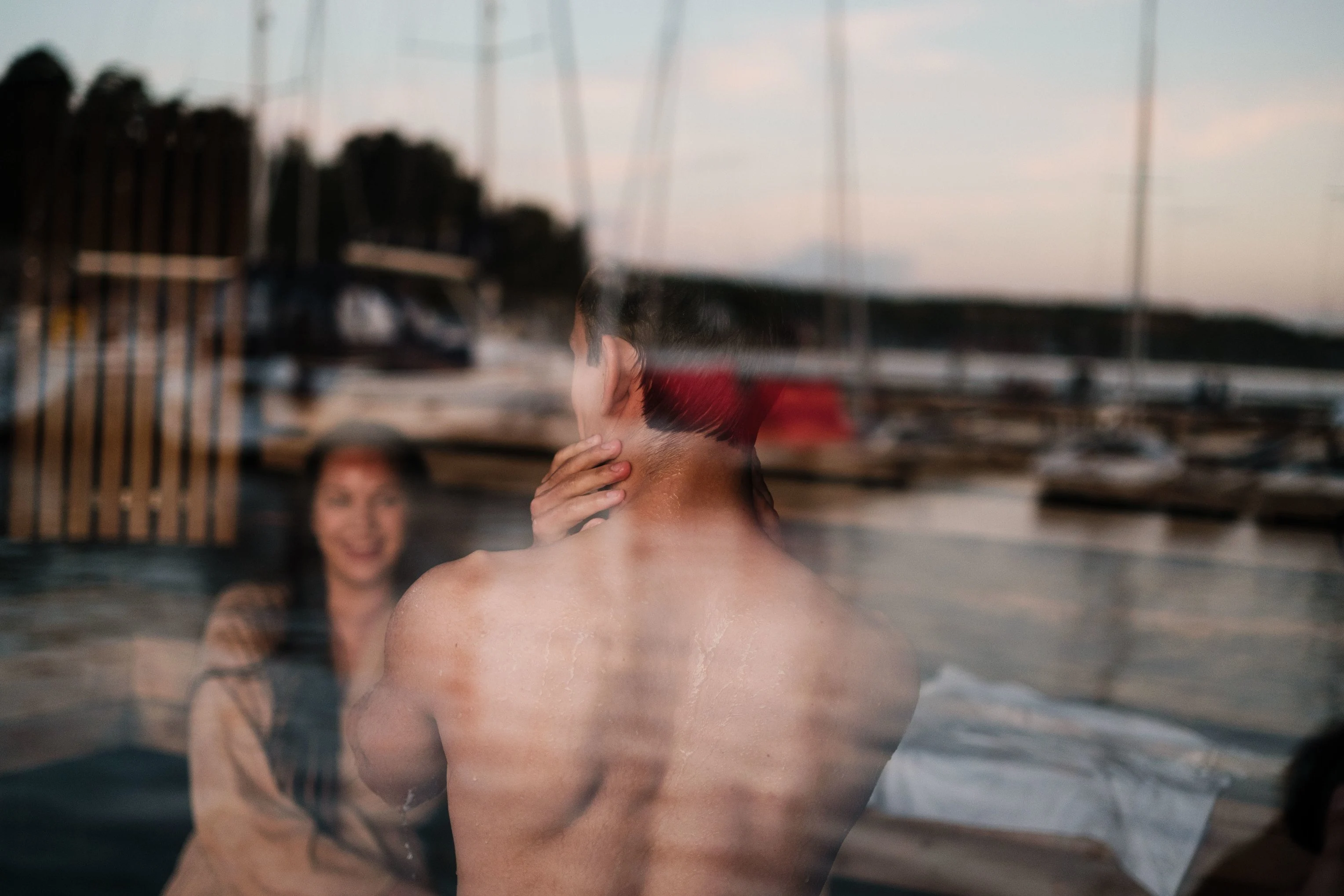 Etter aufguss ved fjorden